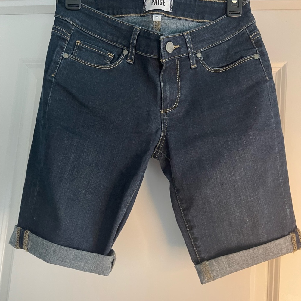 PAIGE Dark Blue Women's Bermuda Shorts